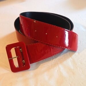 Vintage | Accessories | Vintage Wide White Gold Buckle Belt  display picture 1